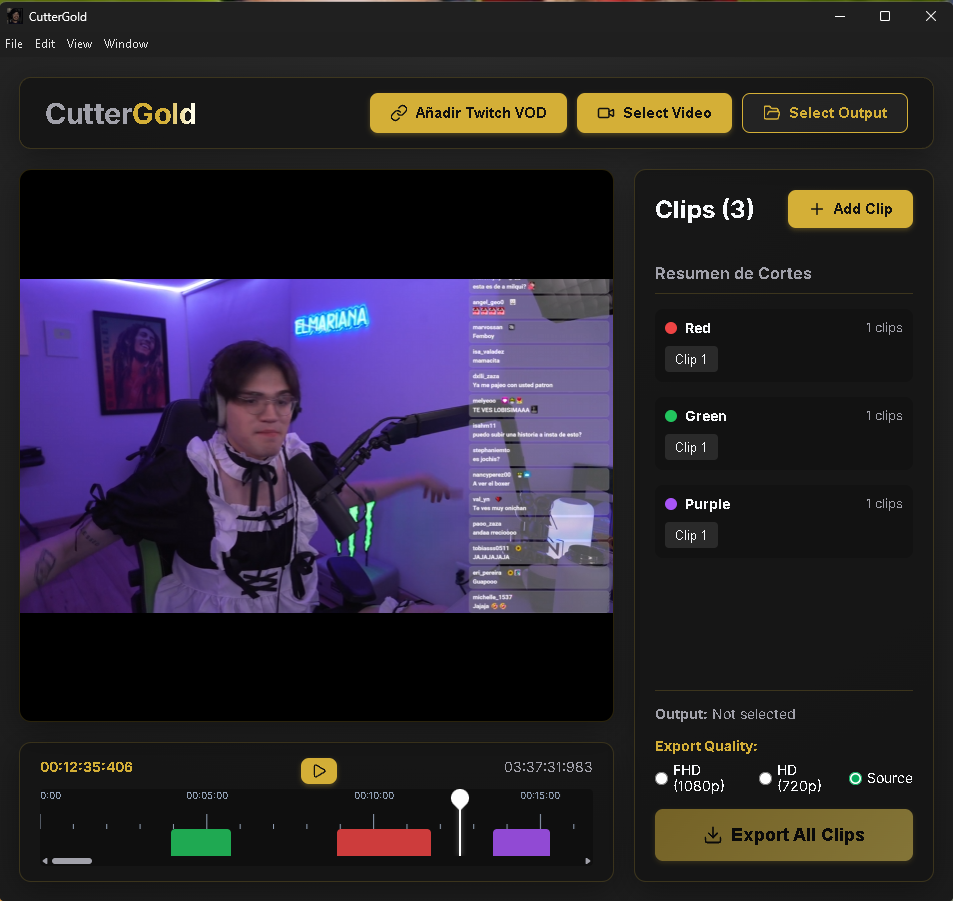 CutterGold UI