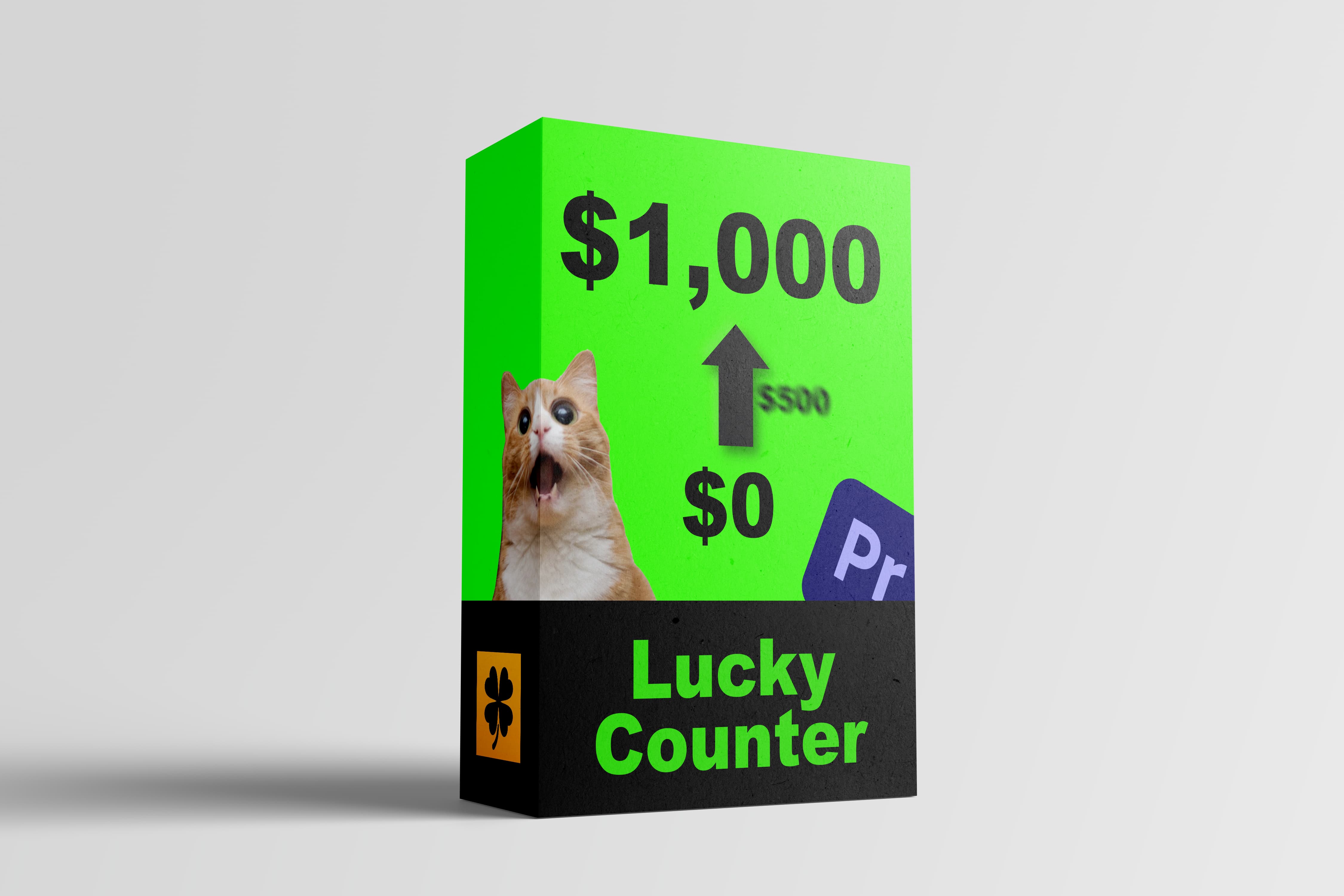 Lucky Counter template for Premiere Pro